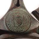 ANTIQUE Signed Bronze TIFFANY Studios 1905-1906 New York Tripod Candlesticks