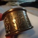 Tiffany Studios Favrile LCT Bronze Pen Wipe Grapevine Pine Needle Pattern Desk Set