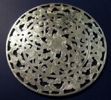 Sterling & Glass Coasters By Webster. 3