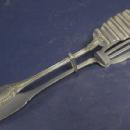 Italian Silver Asparagus Serving Tongs. Empire Pattern