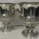 Antique English, Pair Of Old Sheffield Plate Champagne Buckets By Matthew Boulton. Circa 1820