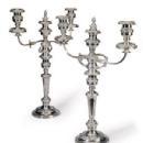 Antique English, Old Sheffield 3 Light Candelabra