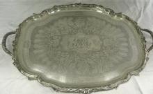 Antique French, Large Sterling Tray By Odiot, Paris