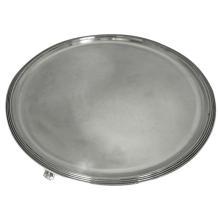 Sterling Silver English Footed Salver / Round Tray 10