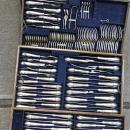 Large & Very Comprehensive Sterling Silver Flatware Set In An Early 18th Century Style.