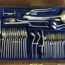 Large & Very Comprehensive Sterling Silver Flatware Set In An Early 18th Century Style.