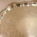 Antique English, Sterling Silver, Footed Tray.