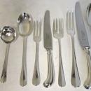 Mappin & Webb, Queen Anne Pattern Flatware Set, Sterling Silver. 108 Pieces