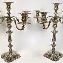 English Sterling Silver 5 Light Candelabra