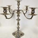 English Sterling Silver 5 Light Candelabra