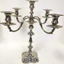 English Sterling Silver 5 Light Candelabra