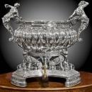 A Monumental Sterling Silver Wine Cistern