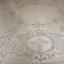 Large, Decorative Antique English Silver Gallery Tray