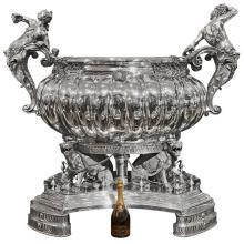 A Monumental Sterling Silver Wine Cistern