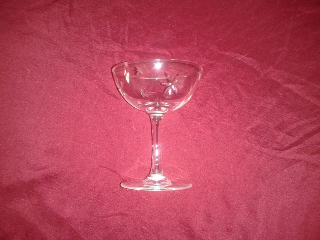 Set of 12 Crystal Champagne Saucers