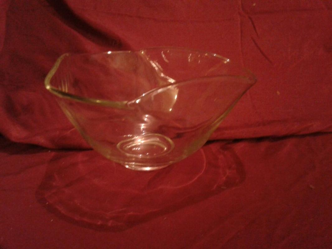 Stylish 1960's Glass Bowl