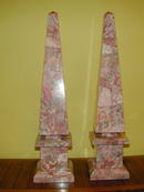 Large Pair of Rhodochrosite OBELISKS