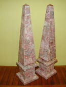 Large Pair of Rhodochrosite OBELISKS