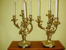 Fine pair of French Gilt Bronze CANDELABRA