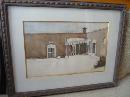 WATER COLOR PAINTING OF HOUSE OF VIVIAN VANCE BY M RIPPEL