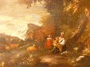 EARLY 18TH. CENT.OIL ON CANVAS OF ITALIAN PASTORAL SCENE