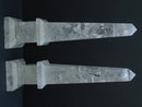 Pair of Large OBELISKS made out of Quartz/Rock Crystal