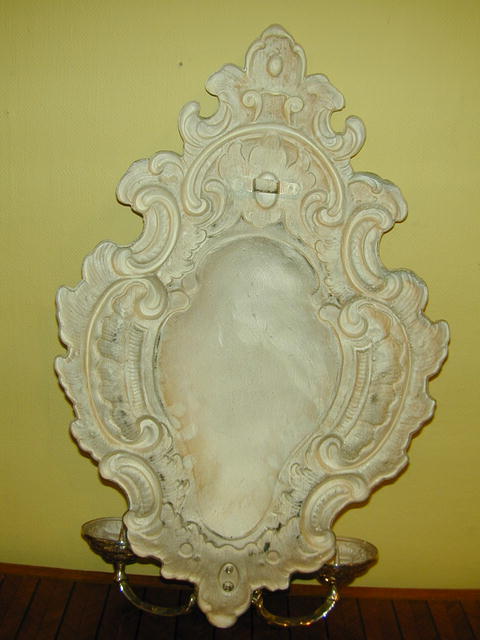 Pair of Silvered Metal Wall Sconces fitted with Candlearms