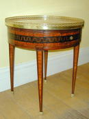 Early French Parquetry Inlay BOUILLOTTE TABLE