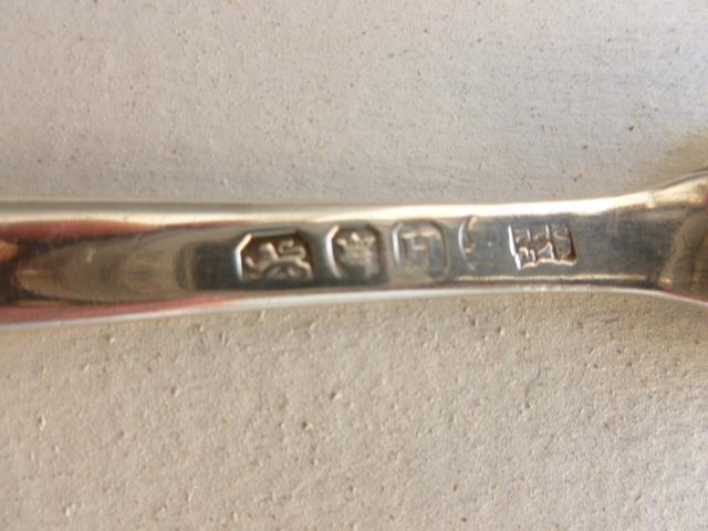 GEORGIAN STERLING MARROW SPOON/SCOOP BY PETER,ANN,WILLIAM BATEMAN