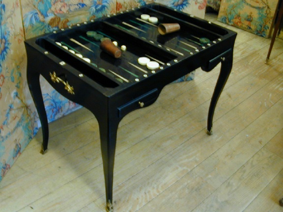 18TH.cent. Backgammon/Tric-Trac Game Table