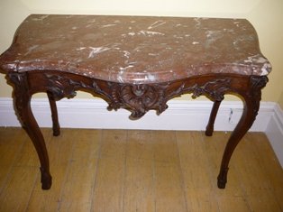 mid-18th century Period French Baroque Oak Console Table