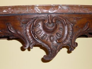 mid-18th century Period French Baroque Oak Console Table