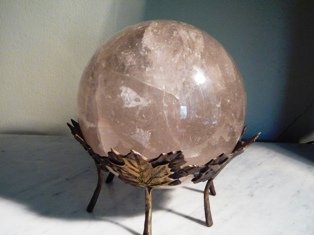 LARGE ROCK CRYSTAL/QUARTZ SPHERE