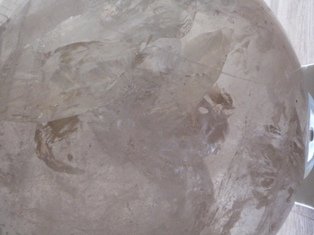 LARGE ROCK CRYSTAL/QUARTZ SPHERE