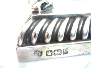 ENGLISH STERLING SILVER INKWELL