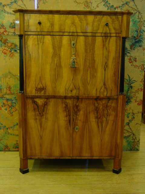 Biedermeier Fitted Fall Front Secretaire
