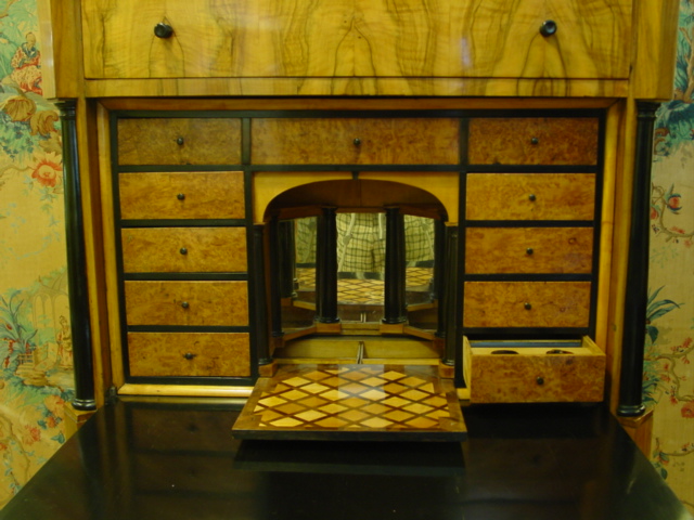 Biedermeier Fitted Fall Front Secretaire