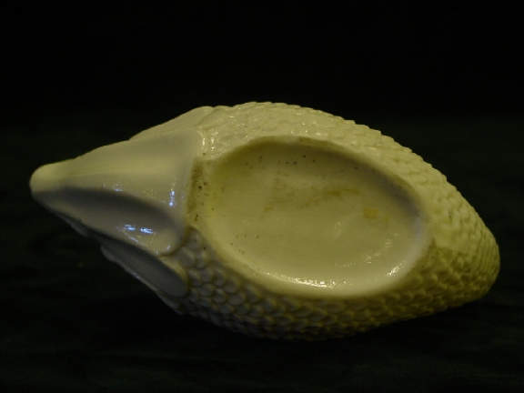 Pair of early 19th.cent. Continental Dolphin-shaped Porcelain Sauce Boats