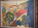 FRENCH OIL ON CANVAS LANDSCAPE SIGNED&DATED