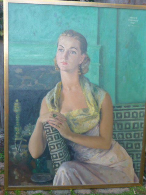 OIL ON CANVAS PORTRAIT BY SERGE YVANOFF