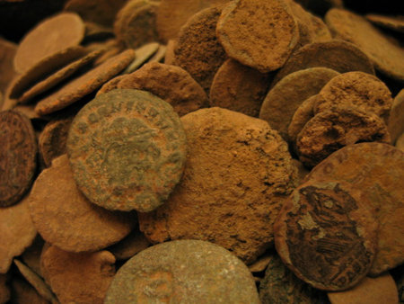 LOT OF 10 - Uncleaned Roman Coins Dated 100-200