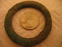 MASSIVE - RARE Celtic Proto Ring Money Dark
