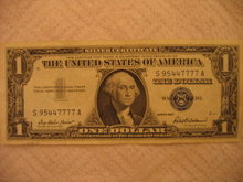 Series 1957 $1 Blue Seal Silver Certificate