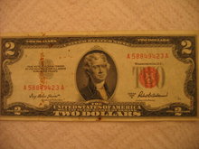 Series 1953 A $2 Red Seal Note