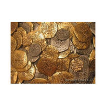 Lot of 50 - Pirate Doubloon Gold Coins