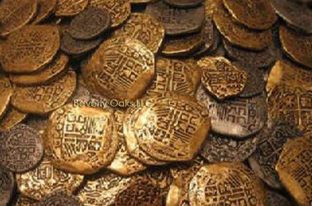 Lot of 1000 - Gold and Silver Doubloon Replicas