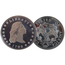 1795 Flowing Hair Silver Dollar Replica Coin