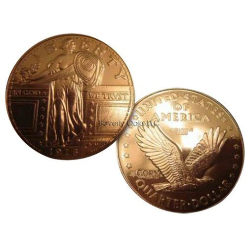Lot of 10 - 1916 Standing Liberty Quarter Silver Replica Coins