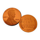 1955 Double Die Obverse Frosted Cameo Lincoln Cent Replica Coin