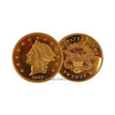 Lot of 20 - 1849 $20 Double Eagle Gold Replica Coins